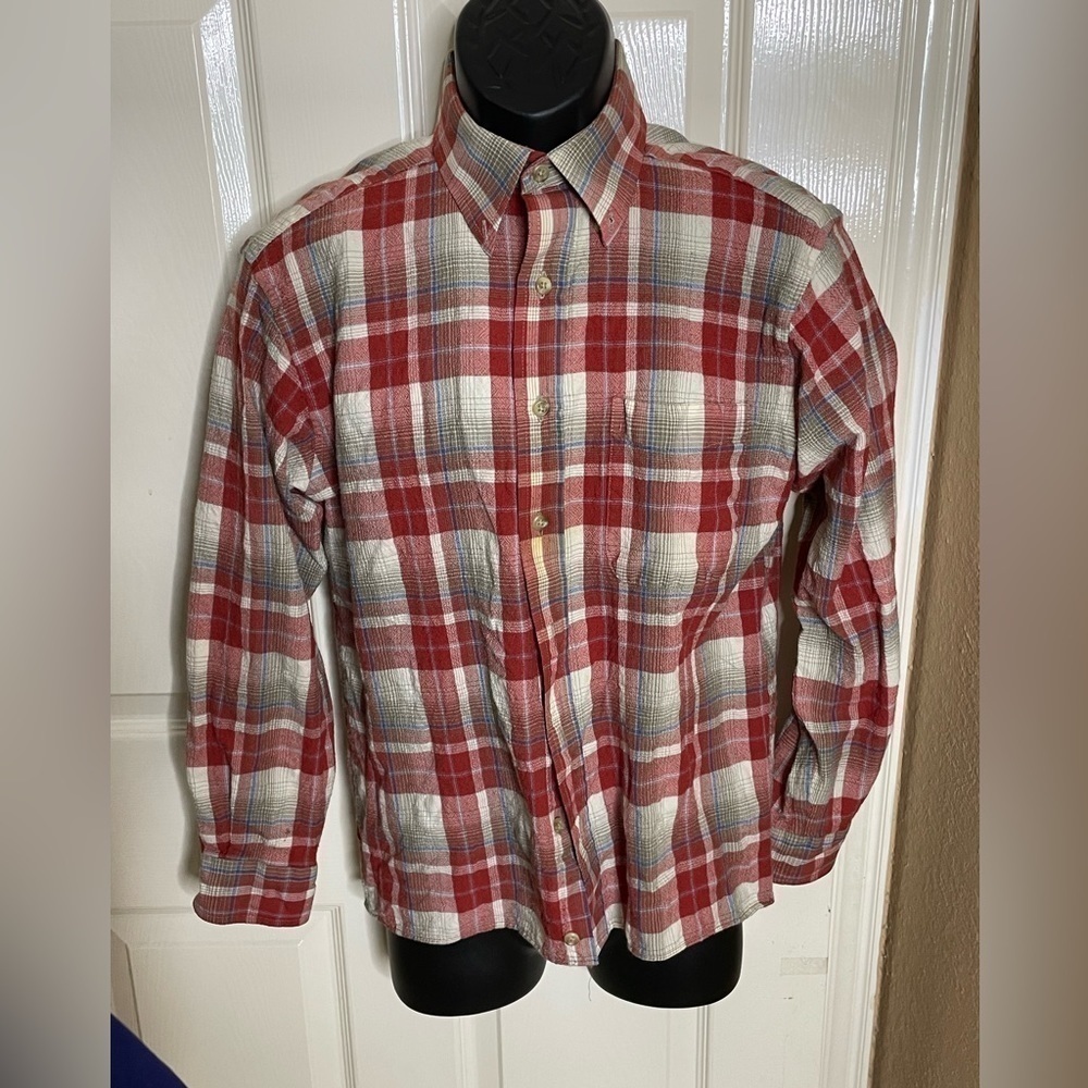 Pendleton Men's Size Medium M Trail Shirt Virgin Wool Plaid‌‌‌